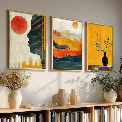 Modern   Wall   Art  Paintings for Living Room - Wall Poster With frames