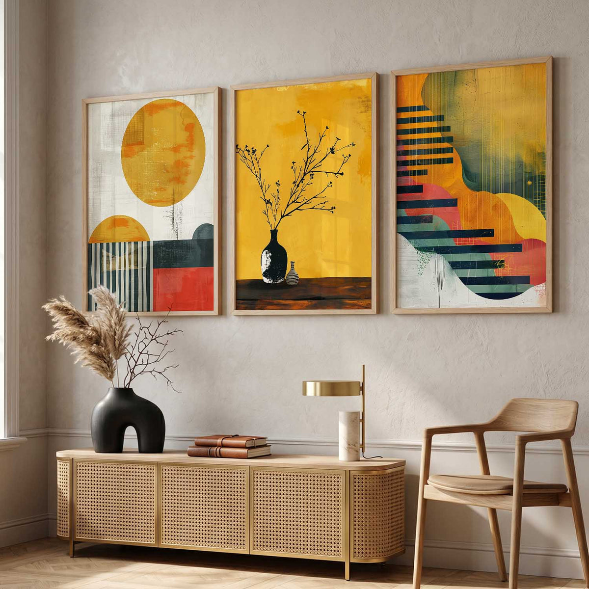 Modern  Wall Art Paintings for Living Room - Wall Poster With frames
