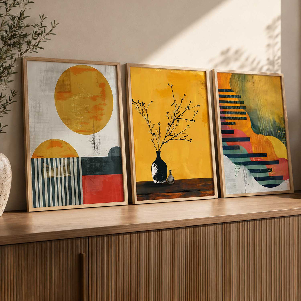 Modern  Wall Art Paintings for Living Room - Wall Poster With frames