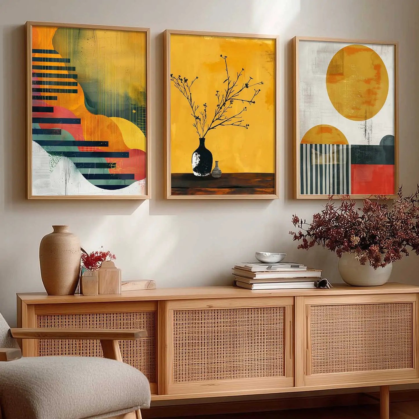 Modern  Wall Art Paintings for Living Room - Wall Poster With frames