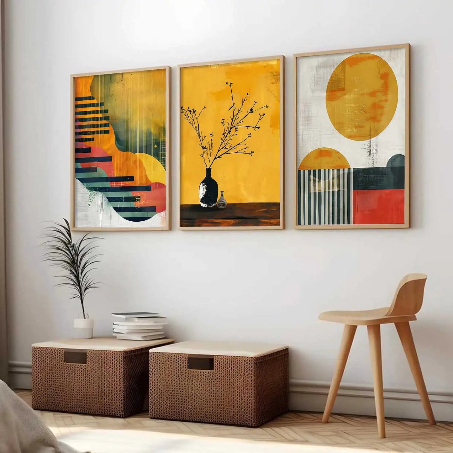 Modern  Wall Art Paintings for Living Room - Wall Poster With frames
