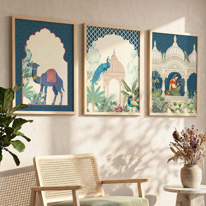 Traditional  Wall Art Paintings for Living Room - Wall Poster With frames