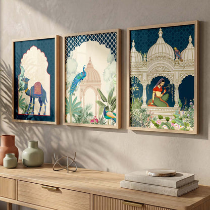 Traditional  Wall Art Paintings for Living Room - Wall Poster With frames