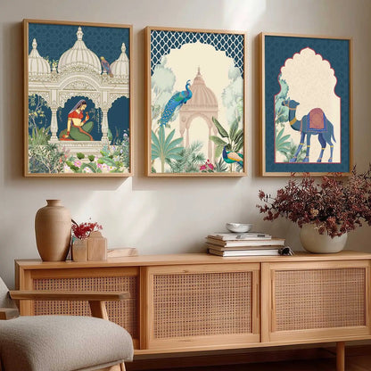 Traditional  Wall Art Paintings for Living Room - Wall Poster With frames