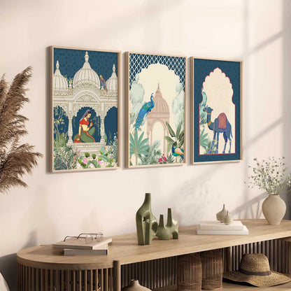 Traditional  Wall Art Paintings for Living Room - Wall Poster With frames