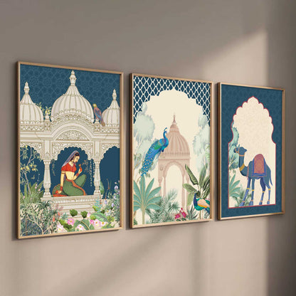 Traditional  Wall Art Paintings for Living Room - Wall Poster With frames