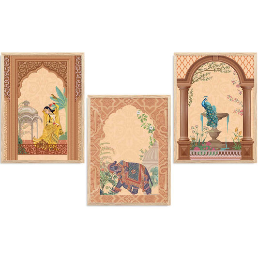 Traditional  Wall   Art  Paintings for Living Room - Wall Poster With frames