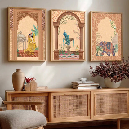 Traditional  Wall   Art  Paintings for Living Room - Wall Poster With frames