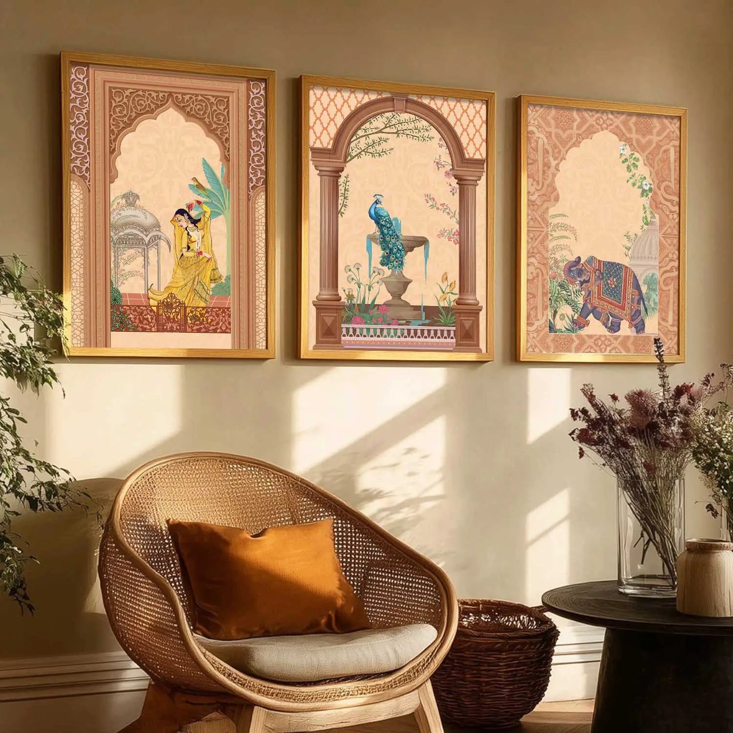 Traditional  Wall   Art  Paintings for Living Room - Wall Poster With frames