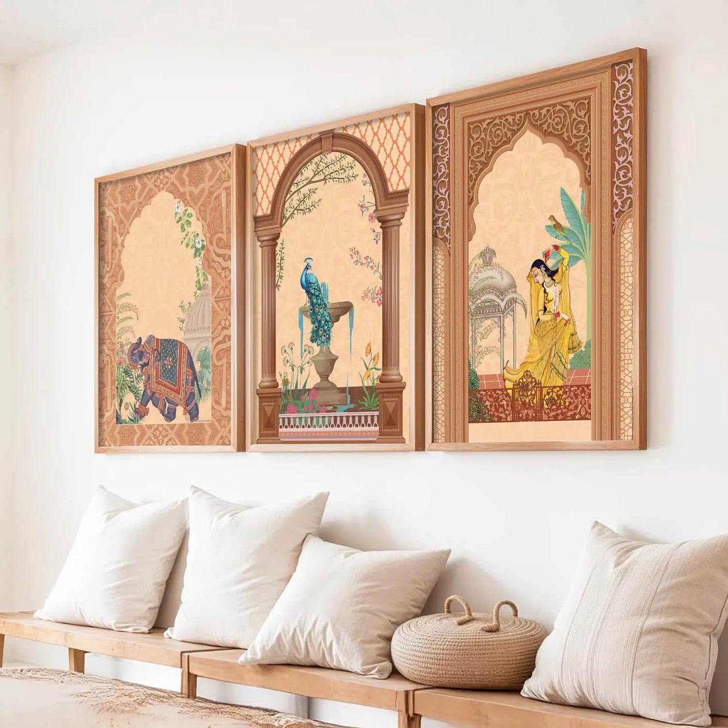 Traditional  Wall   Art  Paintings for Living Room - Wall Poster With frames