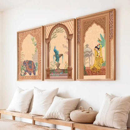 Traditional  Wall   Art  Paintings for Living Room - Wall Poster With frames