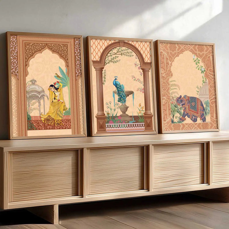Traditional  Wall   Art  Paintings for Living Room - Wall Poster With frames