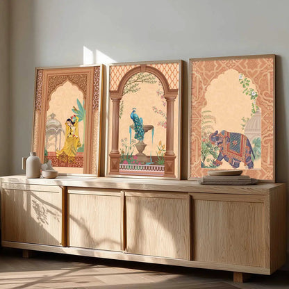 Traditional  Wall   Art  Paintings for Living Room - Wall Poster With frames