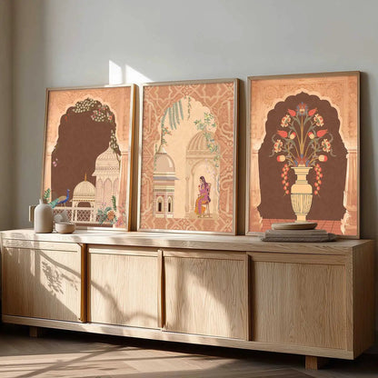 Traditional     Wall   Art  Paintings for Living Room - Wall Poster With frames