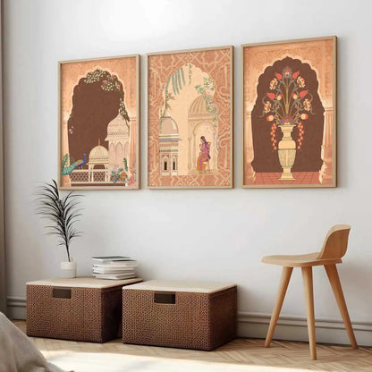 Traditional     Wall   Art  Paintings for Living Room - Wall Poster With frames