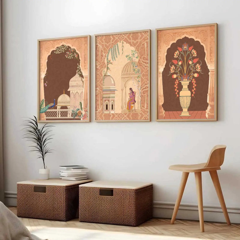 Traditional     Wall   Art  Paintings for Living Room - Wall Poster With frames