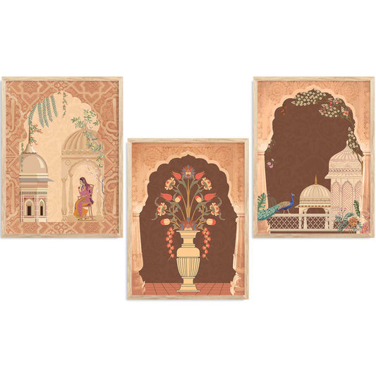 Traditional     Wall   Art  Paintings for Living Room - Wall Poster With frames