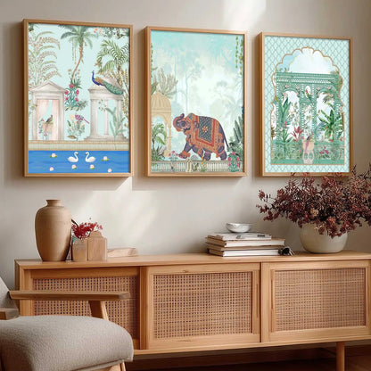 Traditional   Wall  Art Paintings for Living Room - Wall Poster With frames