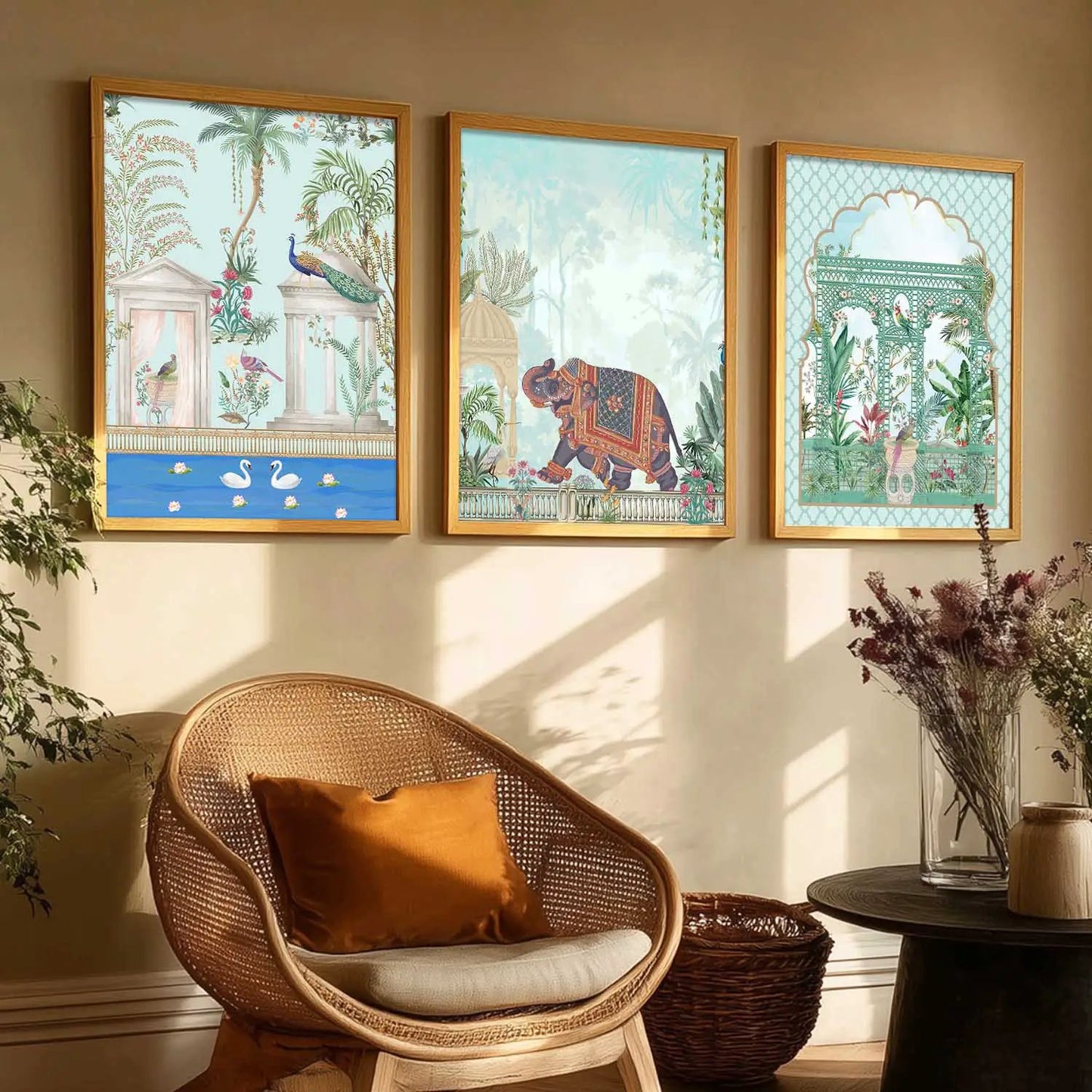 Traditional   Wall  Art Paintings for Living Room - Wall Poster With frames
