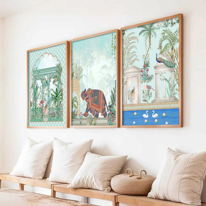 Traditional   Wall  Art Paintings for Living Room - Wall Poster With frames