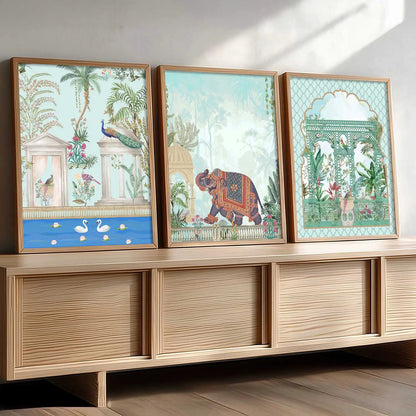 Traditional   Wall  Art Paintings for Living Room - Wall Poster With frames