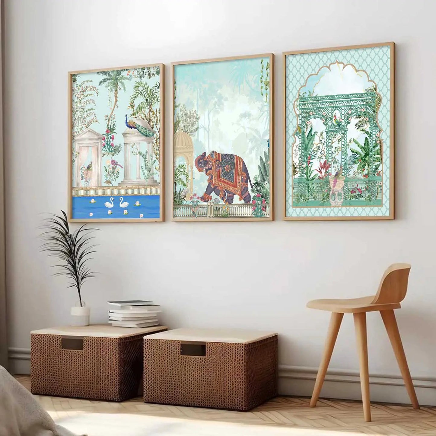Traditional   Wall  Art Paintings for Living Room - Wall Poster With frames