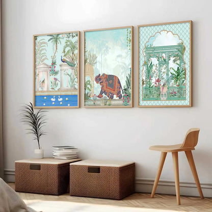 Traditional   Wall  Art Paintings for Living Room - Wall Poster With frames