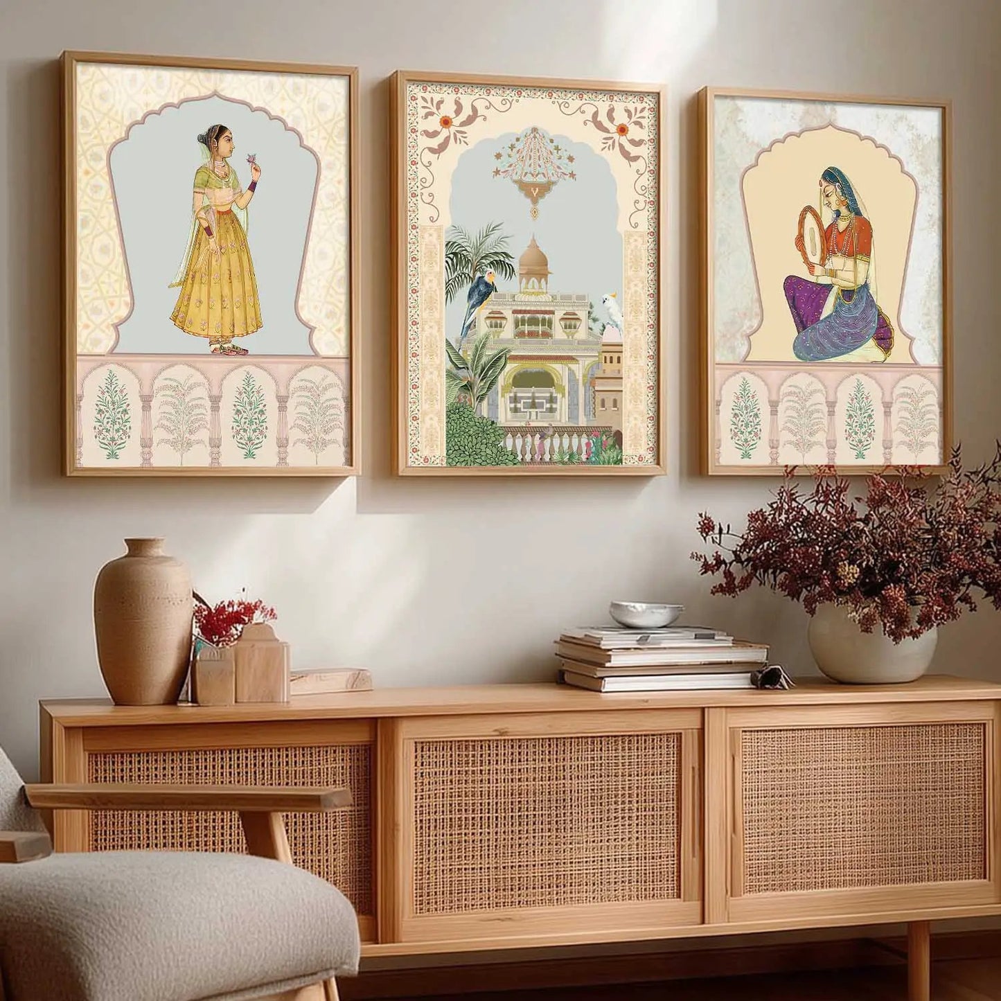 Traditional  Wall  Art Paintings for Living Room - Wall Poster With frames