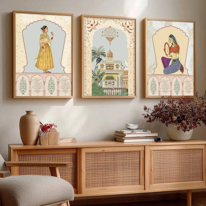 Traditional  Wall  Art Paintings for Living Room - Wall Poster With frames