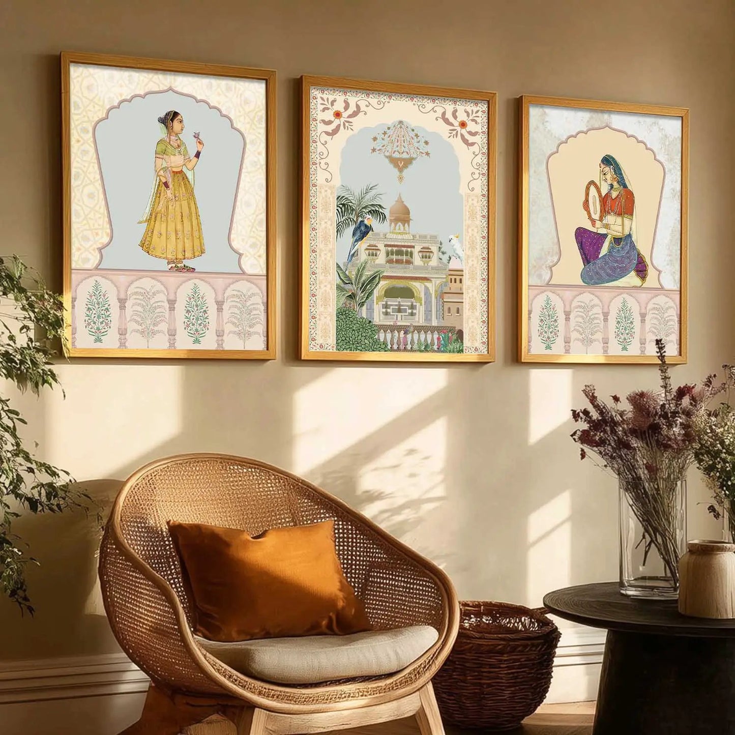 Traditional  Wall  Art Paintings for Living Room - Wall Poster With frames