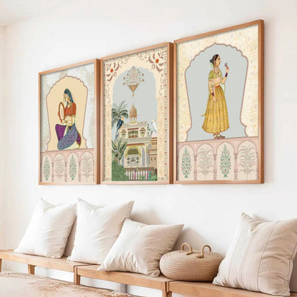 Traditional  Wall  Art Paintings for Living Room - Wall Poster With frames