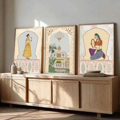 Traditional  Wall  Art Paintings for Living Room - Wall Poster With frames