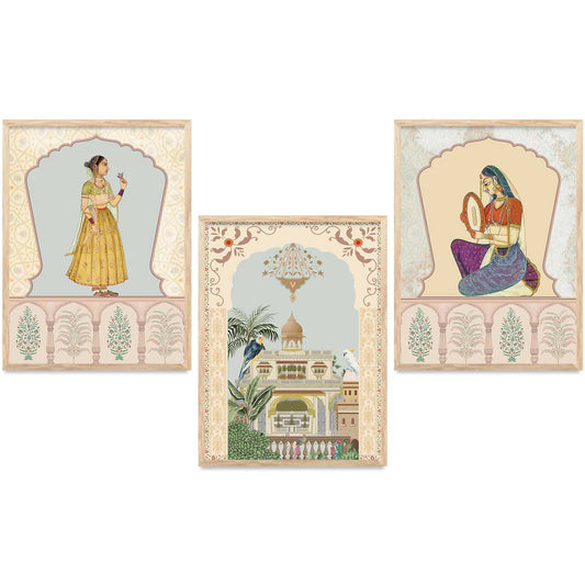 Traditional  Wall  Art Paintings for Living Room - Wall Poster With frames