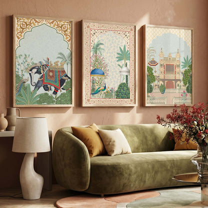 Traditional  Wall   Art  Paintings for Living Room - Wall Poster With frames