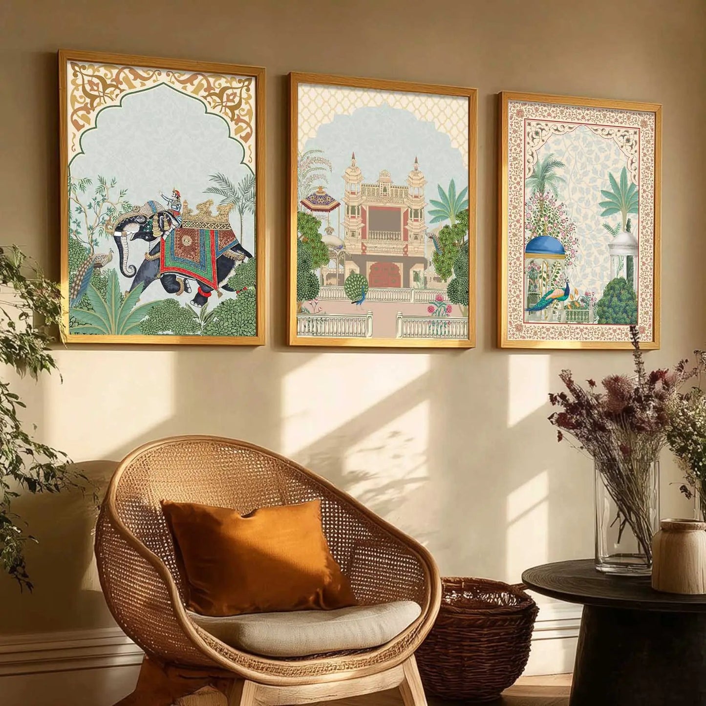 Traditional  Wall   Art  Paintings for Living Room - Wall Poster With frames