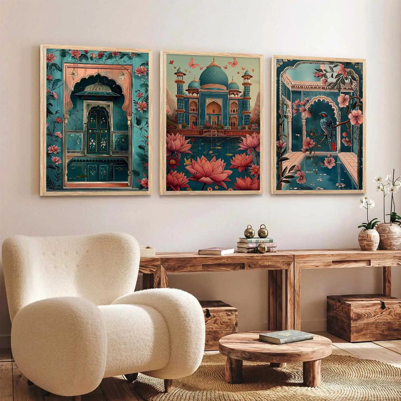 Traditional Wall  Art Paintings for Living Room - Wall Poster With frames