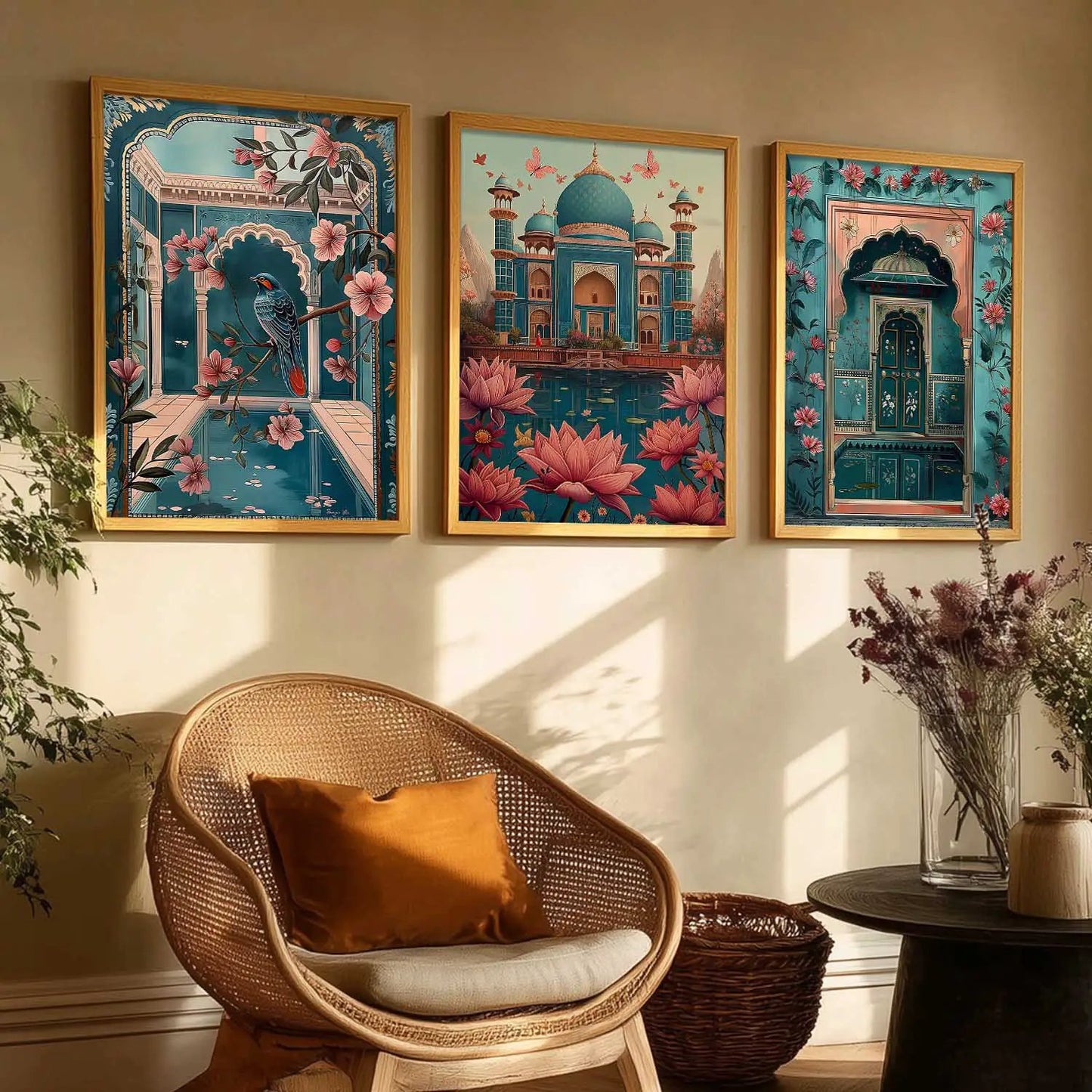 Traditional Wall  Art Paintings for Living Room - Wall Poster With frames