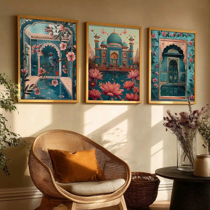 Traditional Wall  Art Paintings for Living Room - Wall Poster With frames