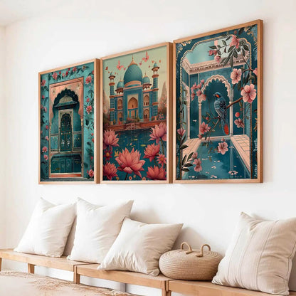 Traditional Wall  Art Paintings for Living Room - Wall Poster With frames