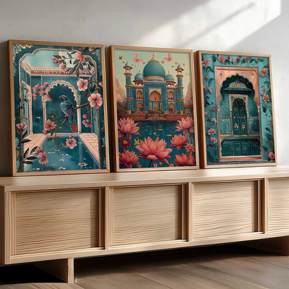 Traditional Wall  Art Paintings for Living Room - Wall Poster With frames