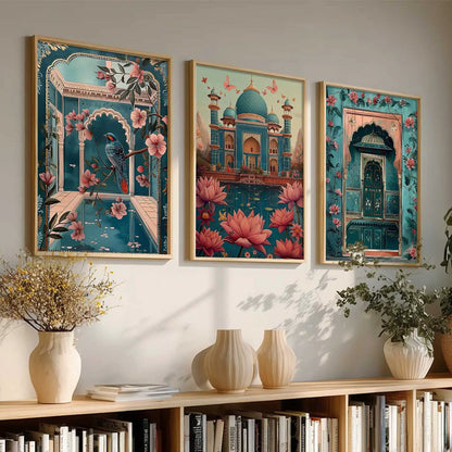 Traditional Wall  Art Paintings for Living Room - Wall Poster With frames