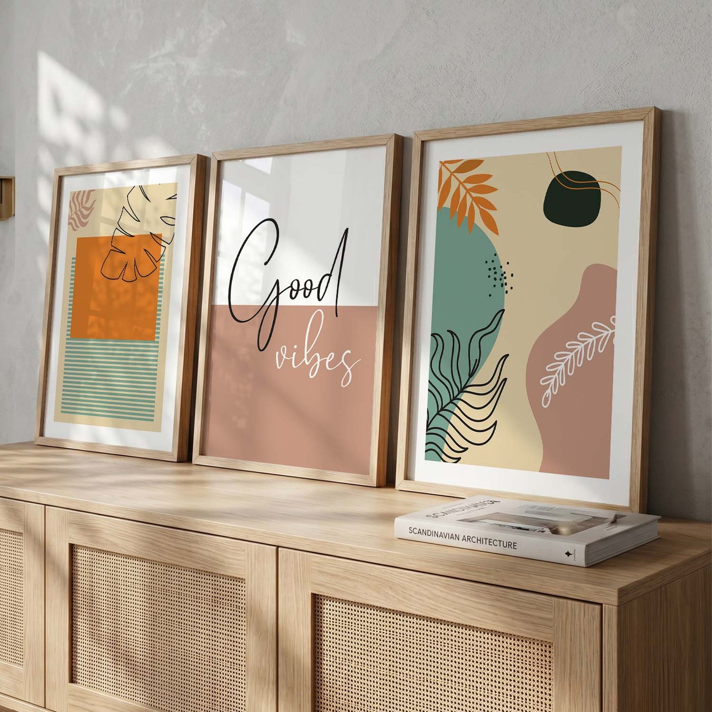 Nature Inspired Wall Art with Frame : Framed Modern Art Posters
