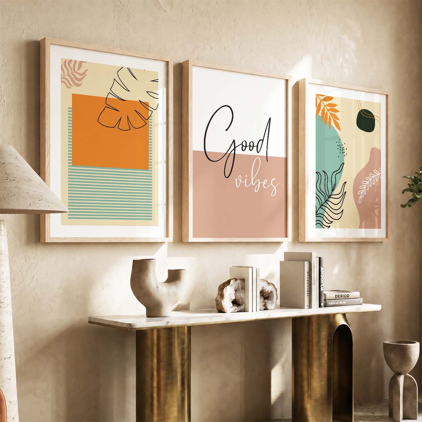 Nature Inspired Wall Art with Frame : Framed Modern Art Posters