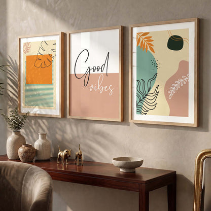 Nature Inspired Wall Art with Frame : Framed Modern Art Posters
