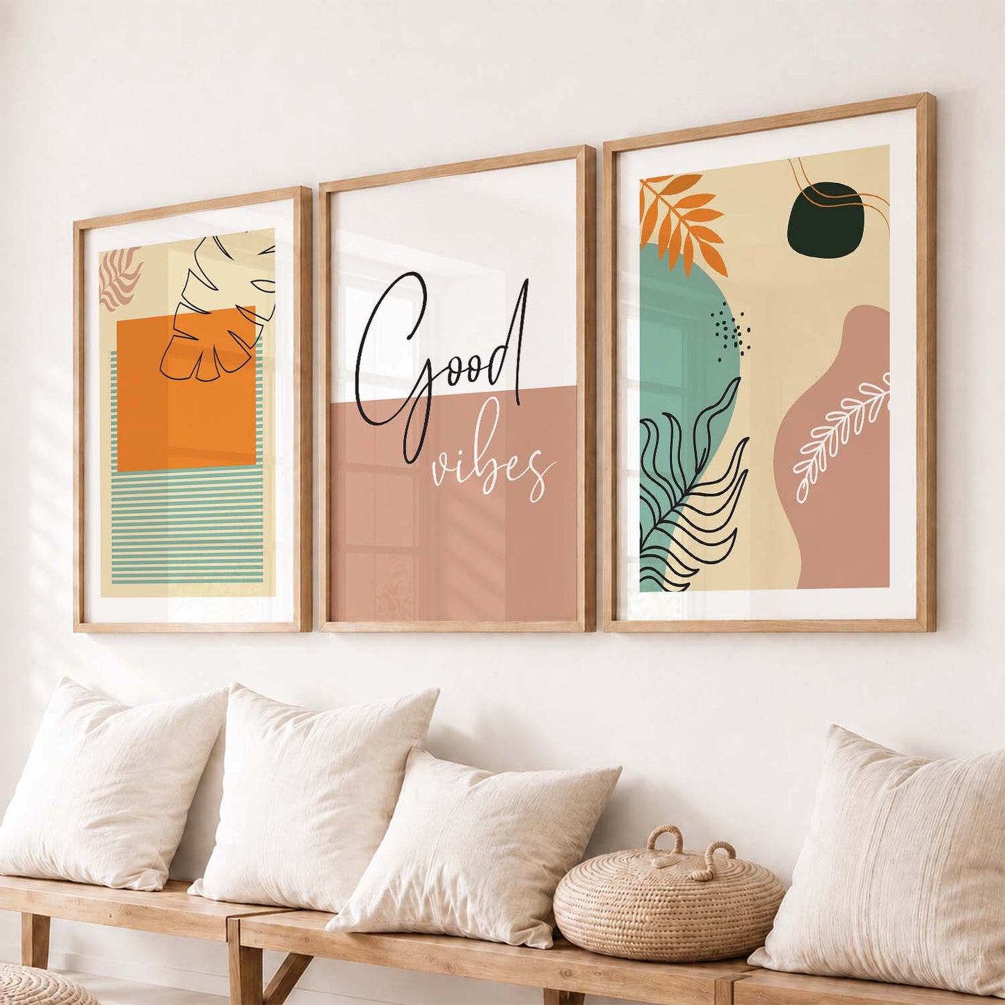 Nature Inspired Wall Art with Frame : Framed Modern Art Posters