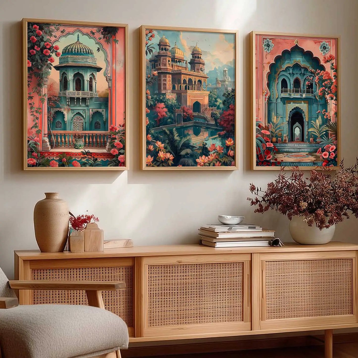 Traditional  Wall  Art  Paintings for Living Room - Wall Poster With frames