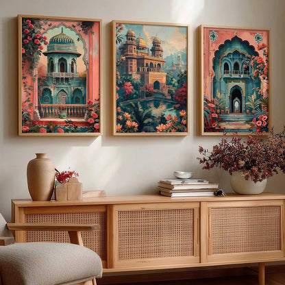 Traditional  Wall  Art  Paintings for Living Room - Wall Poster With frames