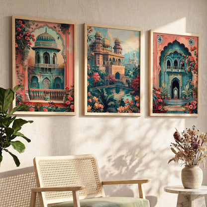 Traditional  Wall  Art  Paintings for Living Room - Wall Poster With frames
