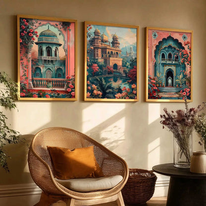 Traditional  Wall  Art  Paintings for Living Room - Wall Poster With frames