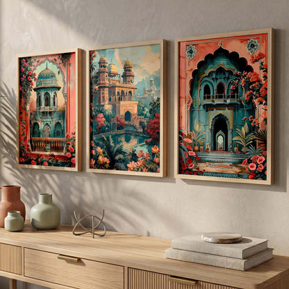 Traditional  Wall  Art  Paintings for Living Room - Wall Poster With frames